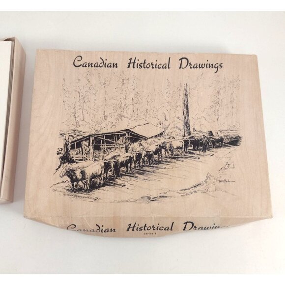 10 Hasty Note Cards Canadian Historical Drawings Art Prints Tonia Marks 1960s - Picture 10 of 11